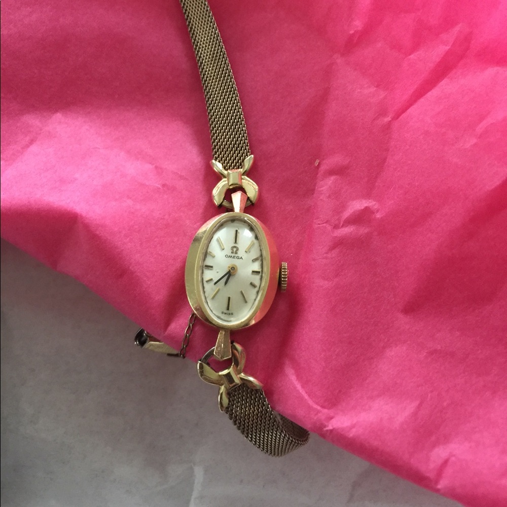 14k real gold Omega watch